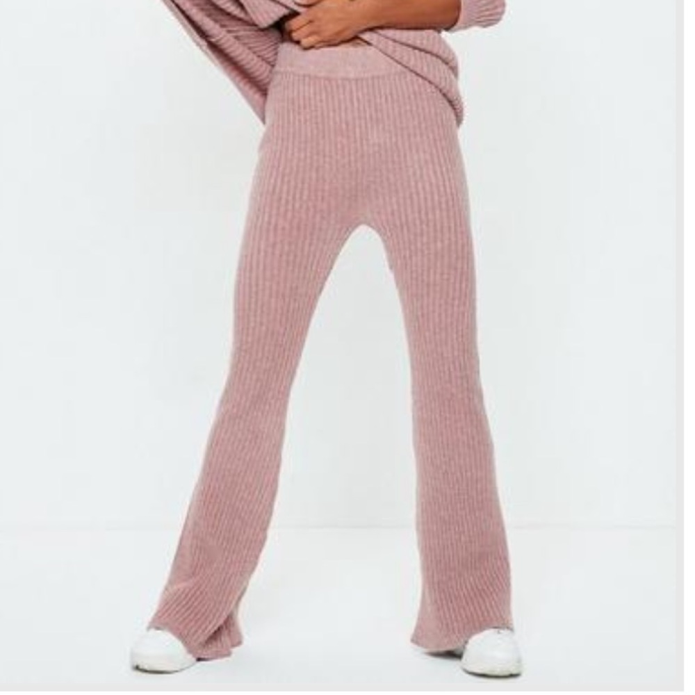 (3 for $30) Missguided Pink High Rise Knitted Trousers 💗